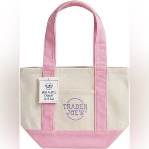 Trader Joe’s Pastel Mini Tote Pink